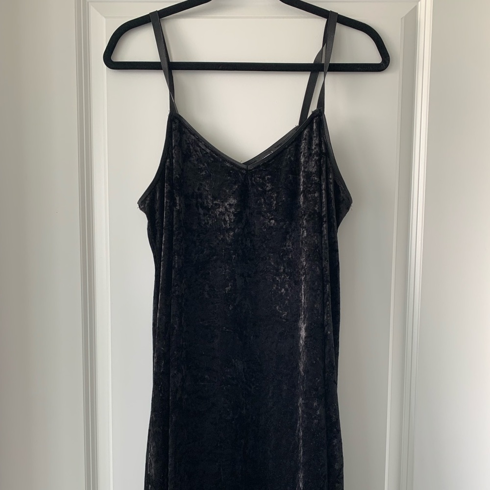 Velvet mini dress